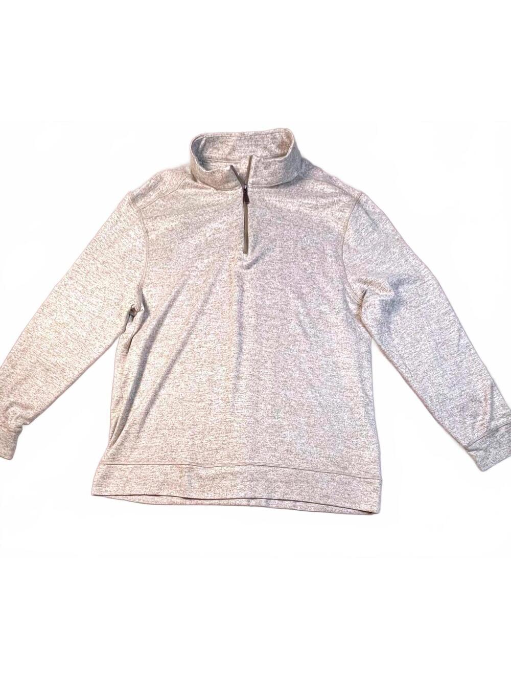 Men's Light Tan Half-Zip Sweater Greg Norman XL Pullover